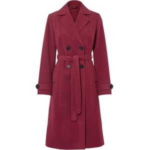 Winterse trenchcoat in wollen look