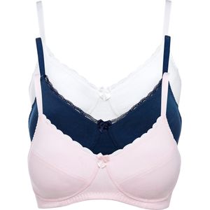 Bh zonder beugels (set van 3) met katoen