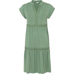 Tuniekjurk met kant van vloeiende viscose