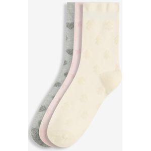 Huissokken met drukvrije boordjes, soft touch (set van 3)