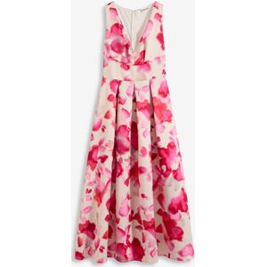 Maxi jurk van glanzend satijn