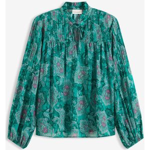 Satijnen tuniek met biezen