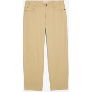 Relaxed fit twillbroek met comfortband, straight