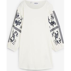 Longshirt met printed mouwen