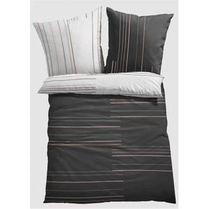 Dubbelzijdig dekbedovertrek met strepen