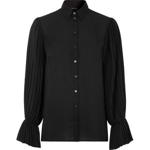 Blouse met plissé mouwen