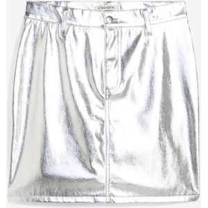 Minirok in metallic look