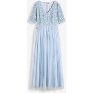 Maxi jurk met paillettenborduursel