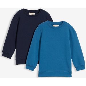 Sweater van zachte katoenmix (set van 2)