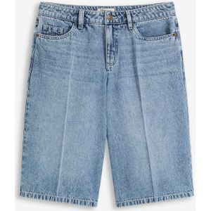 Jeans - Bermuda - Mid Waist - Low Stretch