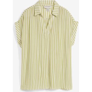 Blouse van soepele viscose, korte mouw