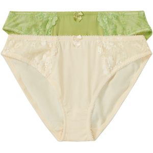 Slip met subtiel kant (set van 2)