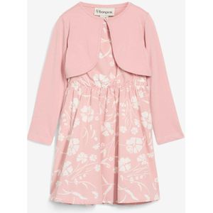 Jurk en bolero van katoen (2-dlg. set)