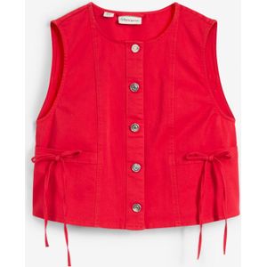 Twill bodywarmer in een elastische katoenmix