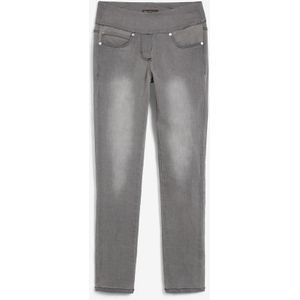 Straight jeans mid waist, super stretch met comfortband