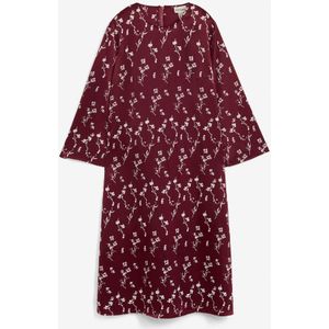 Gebloemde midi jurk van viscose