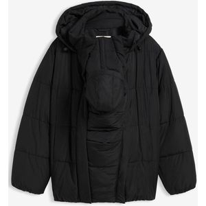 Warme 3-in-1 zwangerschapsjas met draaginzet, waterafstotend