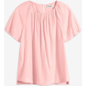 Blouse van gestructureerde crinkle