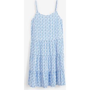 Jurk met spaghettibandjes van soepele viscose