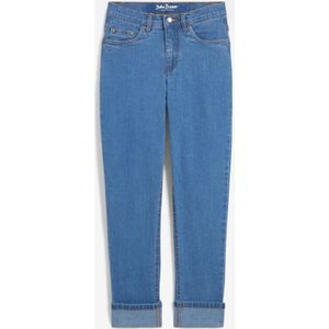 Mid waist boyfriend jeans, cropped