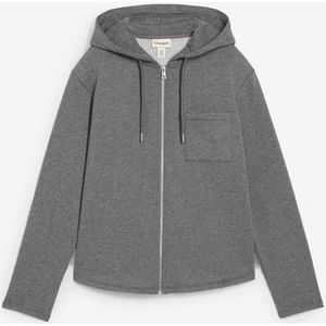 Sweatvest met capuchon en gerecycled polyester