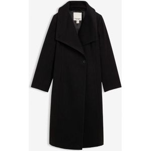 Lange jas in wollook