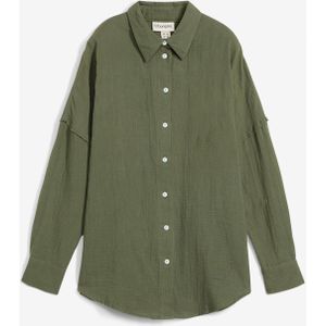 Oversized overhemd van luchtige mousseline