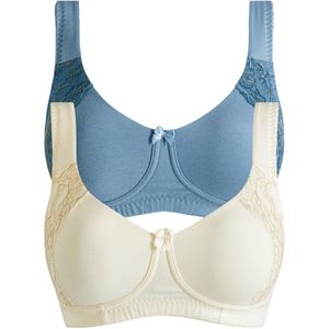 T-shirt bh zonder beugels met biologisch katoen (set van 2)