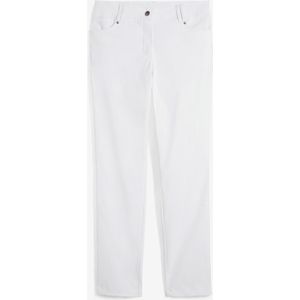 Bengaline stretch broek met comfortband, straight