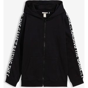 Sweatvest met capuchon van biologisch katoen