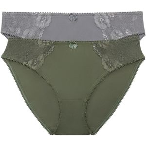 Slip met subtiel kant (set van 2)