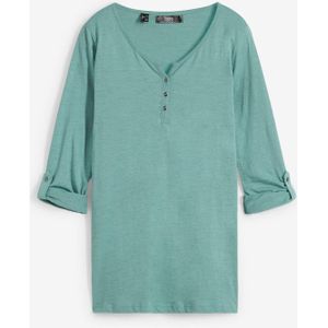 Shirt met knoopsluiting van biologisch katoen