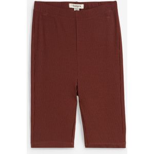 Comfortabele high waist biker short van geribde jersey