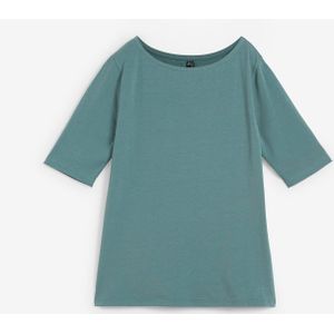 Shirt met boothals, halflange mouw