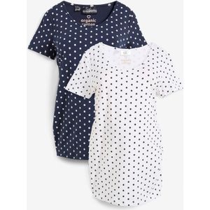 Zwangerschapsshirt (set van 2) met biologisch katoen