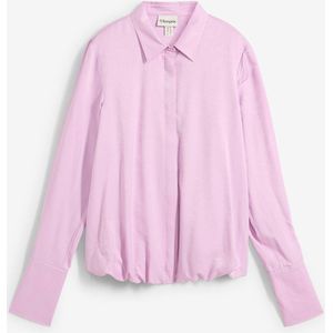 Satijnen blouse in een viscosemix