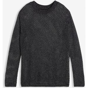 Ajour trui met glanzend garen