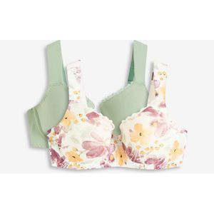 Voorgevormde bh met beugels van biologisch katoen