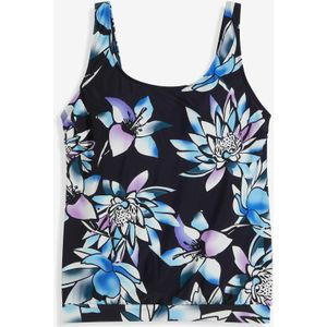 Oversized tankinitop met boordjes