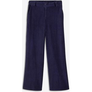 Wijde broek van geribd fluweel