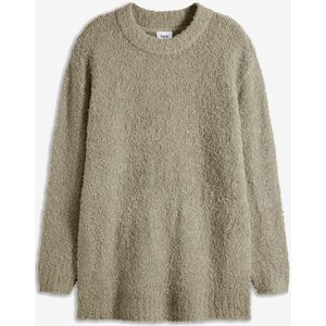 Oversized trui van bouclé