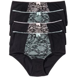 Maxislip met biologisch katoen (set van 4)