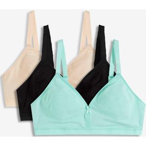 Bh zonder beugels (set van 3) met biologisch katoen