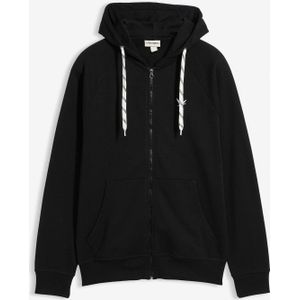 Sweatvest met capuchon en contrasterende details