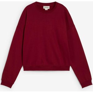 Korte oversized sweater van biologisch katoen