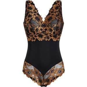 Body van gebloemd kant zonder beugels