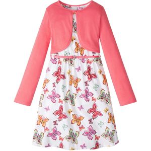 Meisjes jurk + riem + bolero (3-dlg. set)