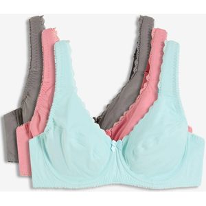 Beugel bh met biologisch katoen (set van 3)