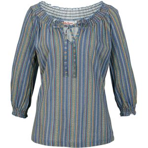 Gestreepte shirt tuniek, 3/4 mouw