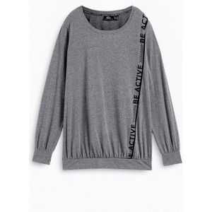 Losjes vallend sportshirt, lange mouw